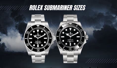 what size rolex|rolex submariner size chart.